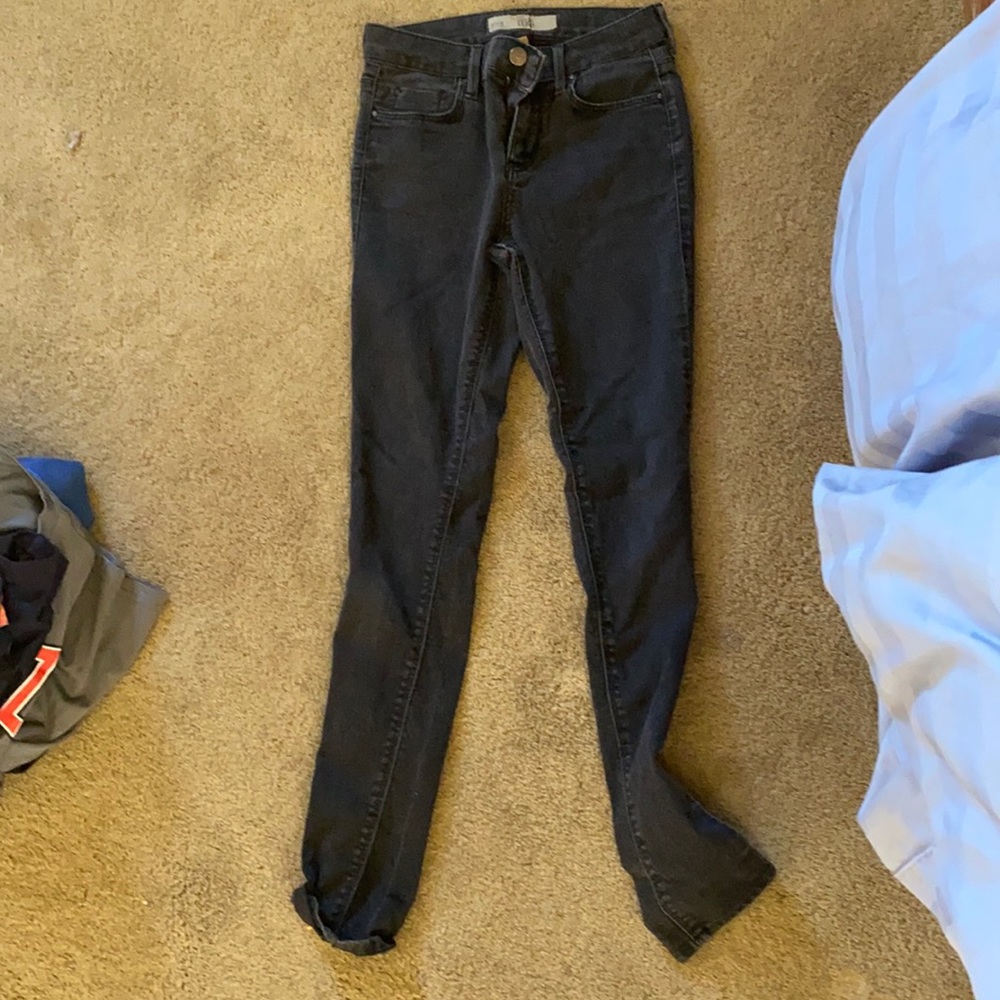 Black top shop jeans